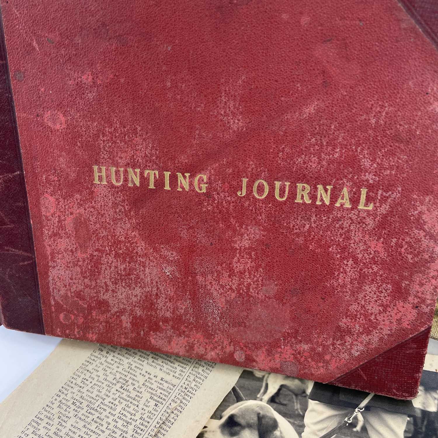 Julia BERLIN (1942-2021) A book titled 'Hunting Journal' and numerous hunt related pieces. A lot - Image 5 of 12