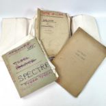 Sven BERLIN (1911-1999) 'Spectre' Two unpublished manuscripts and a folder of correspondences with