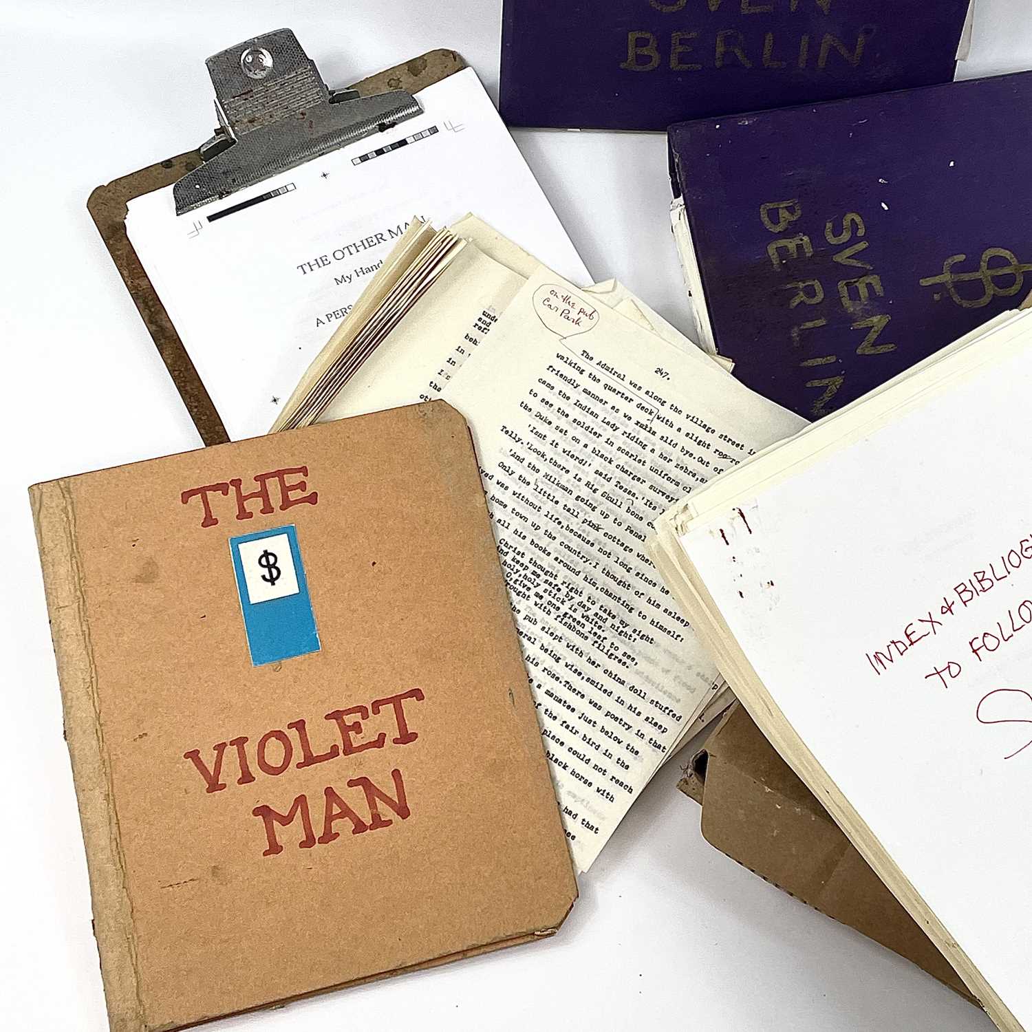 Sven BERLIN (1911-1999) 'The Other Man' A selection of four folders relating to Berlin's - Image 10 of 17