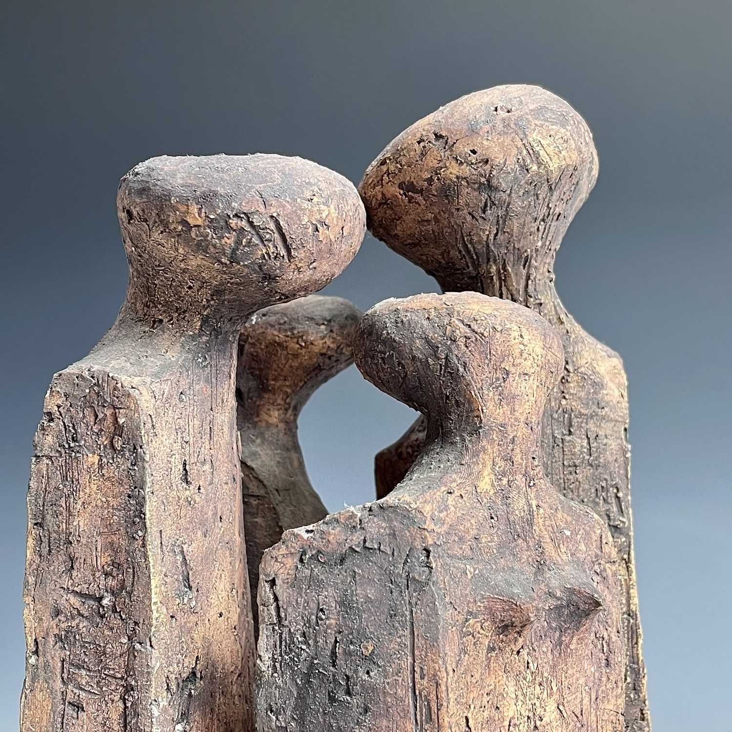 Biddy PICARD (1922) Four Friends Meeting Ceramic sculpture Initialled to base Height including - Image 11 of 14
