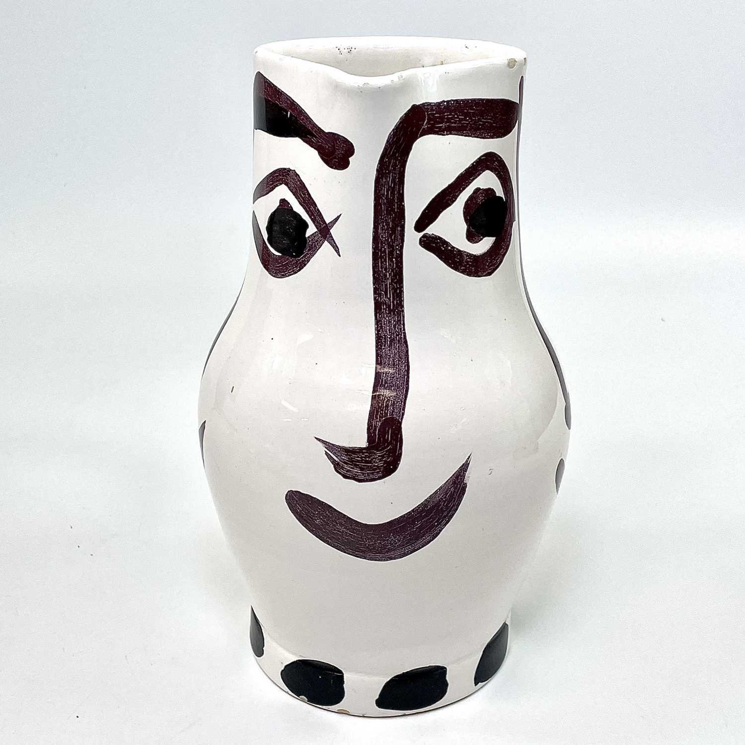 PABLO PICASSO (1881-1973)Quatre Visages (A.R. 436)Ceramic pitcher Numbered 82/300, inscribed ' - Image 3 of 12