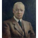 Harold C. HARVEY (1874-1941) Portrait of Mr Brash Oil on canvas Signed 50x45cm