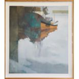 Michael J. PRAED (1941) Trawlers Reflections Oil on board Signed Further signed and inscribed to