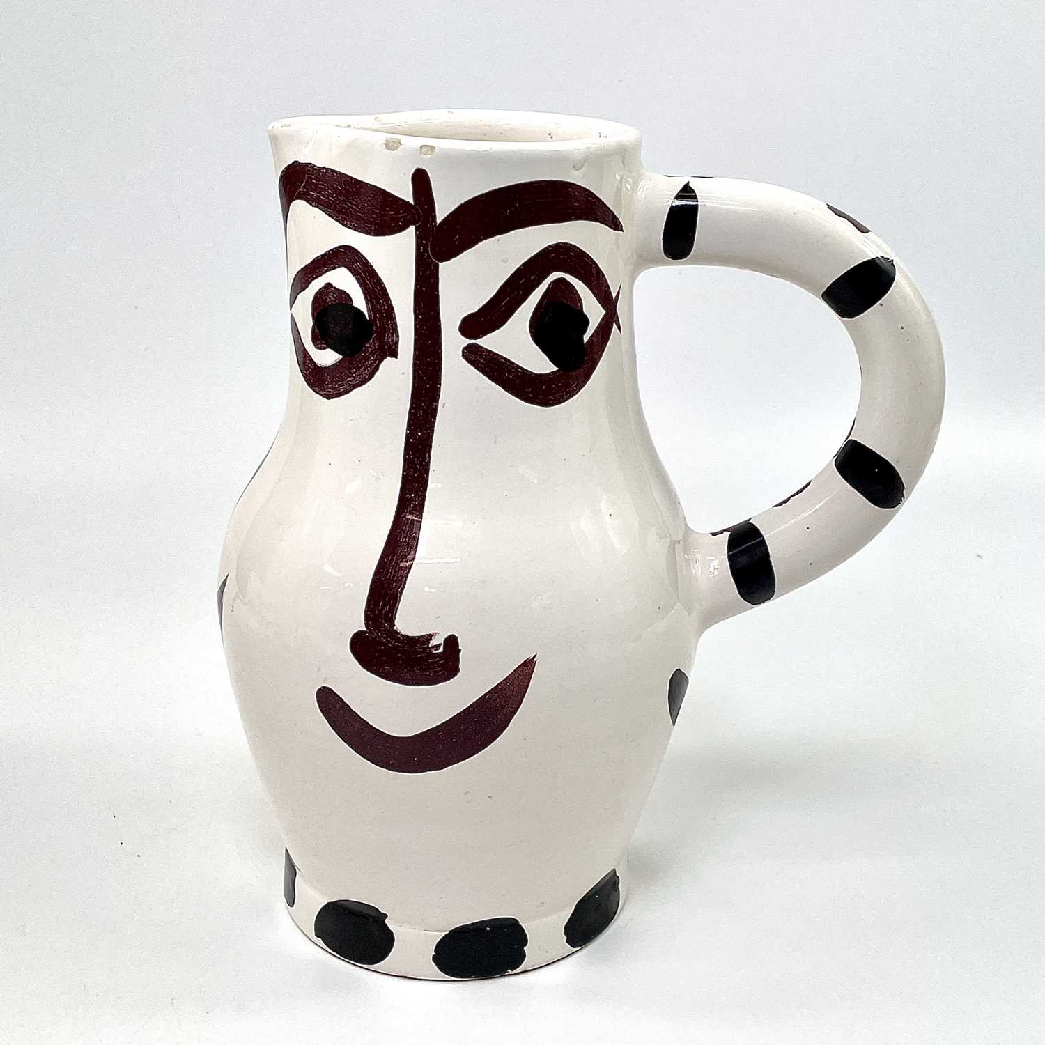 PABLO PICASSO (1881-1973)Quatre Visages (A.R. 436)Ceramic pitcher Numbered 82/300, inscribed ' - Image 2 of 12