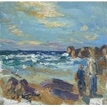 Michael J. STRANG (1942) Porthmeor St Ives, Evening (Tate Project) Oil on board Signed Further
