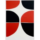 Terry FROST (1915-2003) June, Red and Black Screenprint Signed 46x34cm sight size Excellent