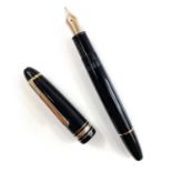 A Montblanc Meisterstuck fountain pen, no.146, with 14ct 4810 nib.