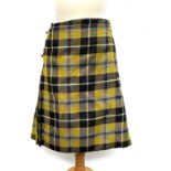 A vintage Cornish tartan kilt, purchased by our vendor in the 1950's from a shop in Falmouth.