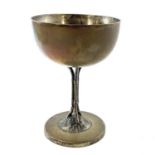 A Chinese export silver goblet / cup, stamped Tuck Chang, Shanghai, early 20th century, height 10cm,