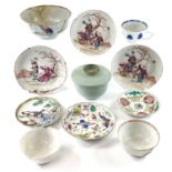 A quantity of Chinese porcelain to include six 18th/19th century saucer dishes. (11)All have damages