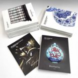 Ten Bonhams Chinese auction catalogues, including two hardbacks 'Important Jade Carvings From The
