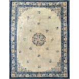 A Chinese Peking carpet, circa 1900-1920, 415 x 310cm.small hole and slight wear