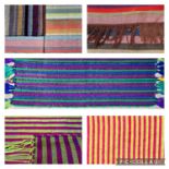 Seven North African striped cotton textiles. (7) From a local private collection bought in the