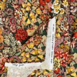 Cottage Garden Liberty of London textile panels 206cm x 78.5cm. (2)