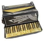 A Settimio Sporani Castello accordian in fitted case.