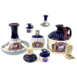 British Navy Pussers Rum Wade pottery decanter sealed and with stopper, height 18cm, together with