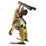 A Lehmann Ajax juggling clown tinplate clockwork toy figure, number 659, height 25cm. click here