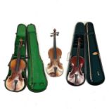 A The Maidstone Murdoch Murdoch Co London E.C 3/4 violin with bow and fitted wood case together with