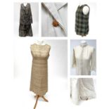Vintage clothing including Dartington Hall Tweed, Kayser, Morcosia and linens and a Peal of London