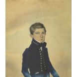 English School, circa 1830 Portrait of Adolphus George Edye, Royal Naval Volunteer, First Class