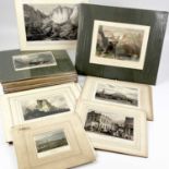 CORNWALL INTEREST. Twenty-nine mounted engravings mostly depicting Cornwall, including Thomas