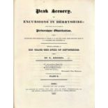 E. RHODES. 'Peak Scenery, or Excursions in Derbyshire,' four parts in two vols, 4to, fine half