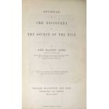 JOHN HANNING SPEKE. 'Journal of the Discovery of the Source of the Nile,' first edition, original