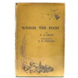 A. A. MILNE. 'Winnie the Pooh,' first edition, original cloth, unclipped dj with nibbles to ends