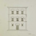 Frederick Pepys COCKERELL (1833-1878) Palazzo - Bartolini Architectural study in graphite The