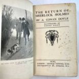 Sir ARTHUR CONAN DOYLE. 'The Return of Sherlock Holmes,' first edition, rebound with original