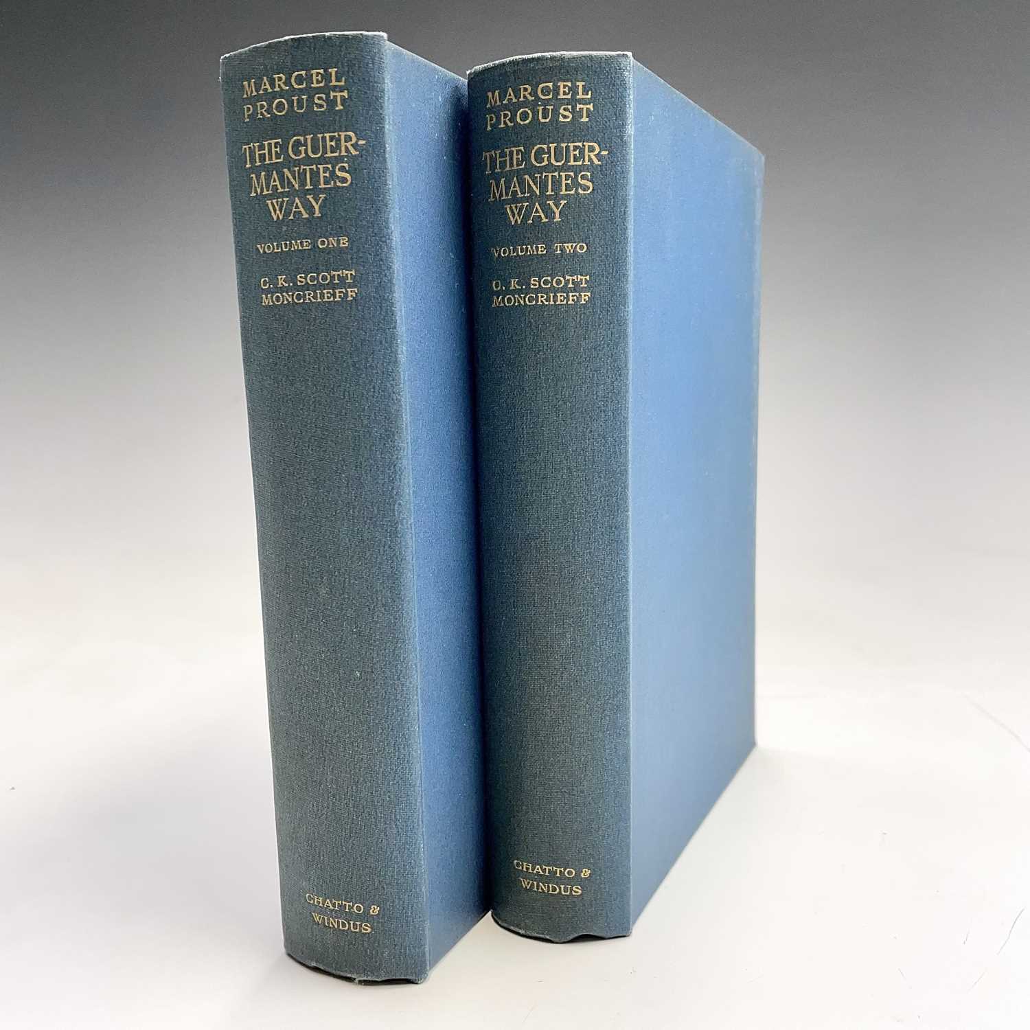 MARCEL PROUST. 'The Guermantes Way,' C.K. Scott Moncrieff, two vols, first English edition, original - Image 9 of 24