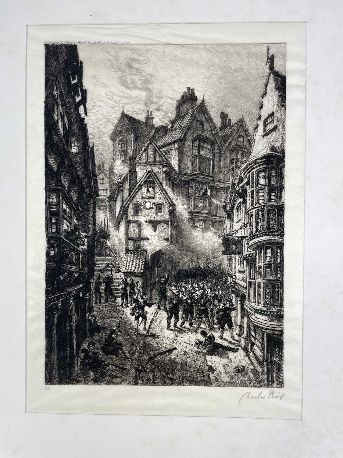 CHARLES BIRD illustrations. 'Historic Bristol,' No 64/104, six original etchings signed by artist, - Image 7 of 11