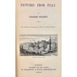 CHARLES DICKENS. 'Pictures from Italy,' original cloth, some staining, rubbed and bumped, vignette