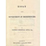 GEORGE CORNEWALL LEWIS. 'Essay on the Government of Dependencies,' 8vo, publishers boards, front