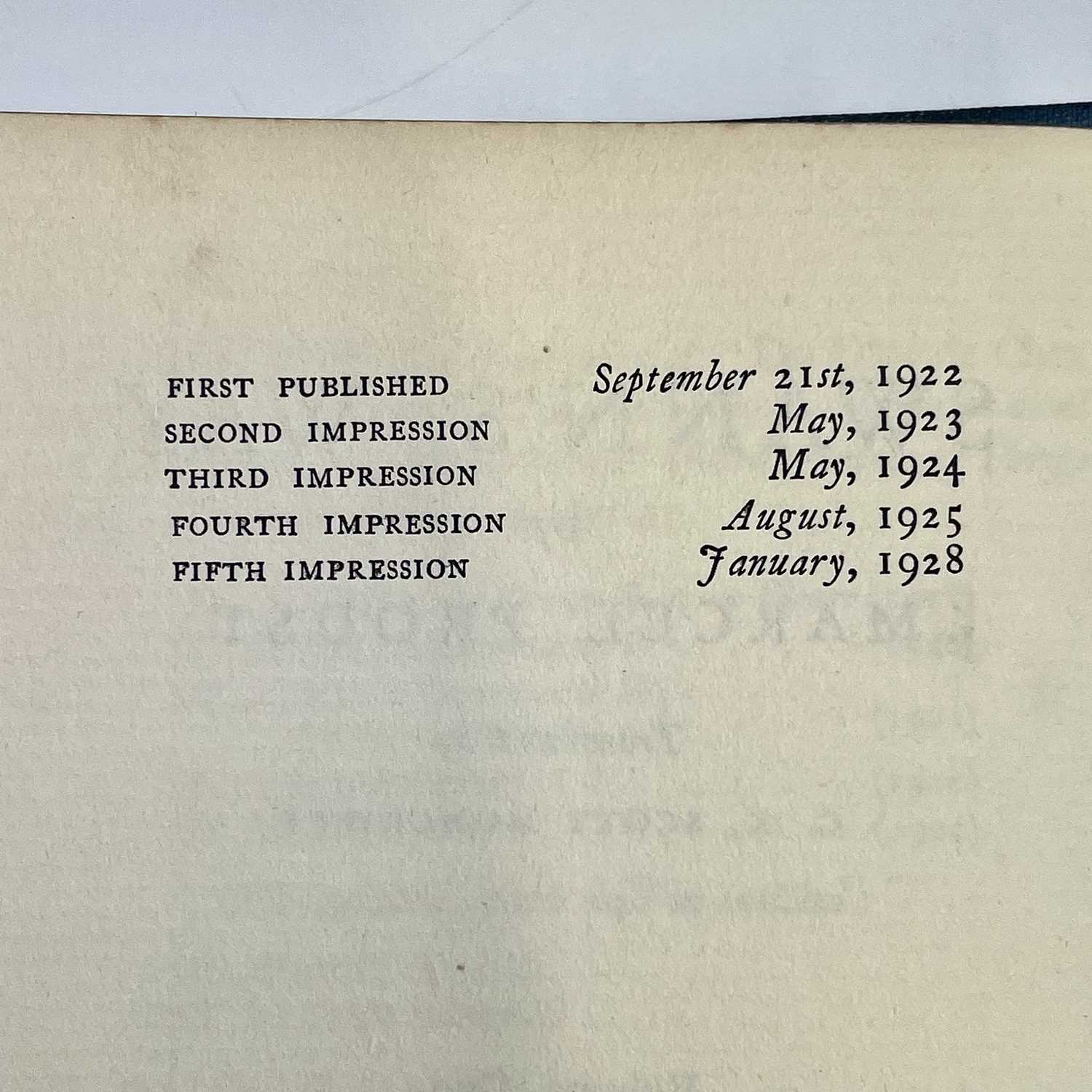 MARCEL PROUST. 'The Guermantes Way,' C.K. Scott Moncrieff, two vols, first English edition, original - Image 17 of 24