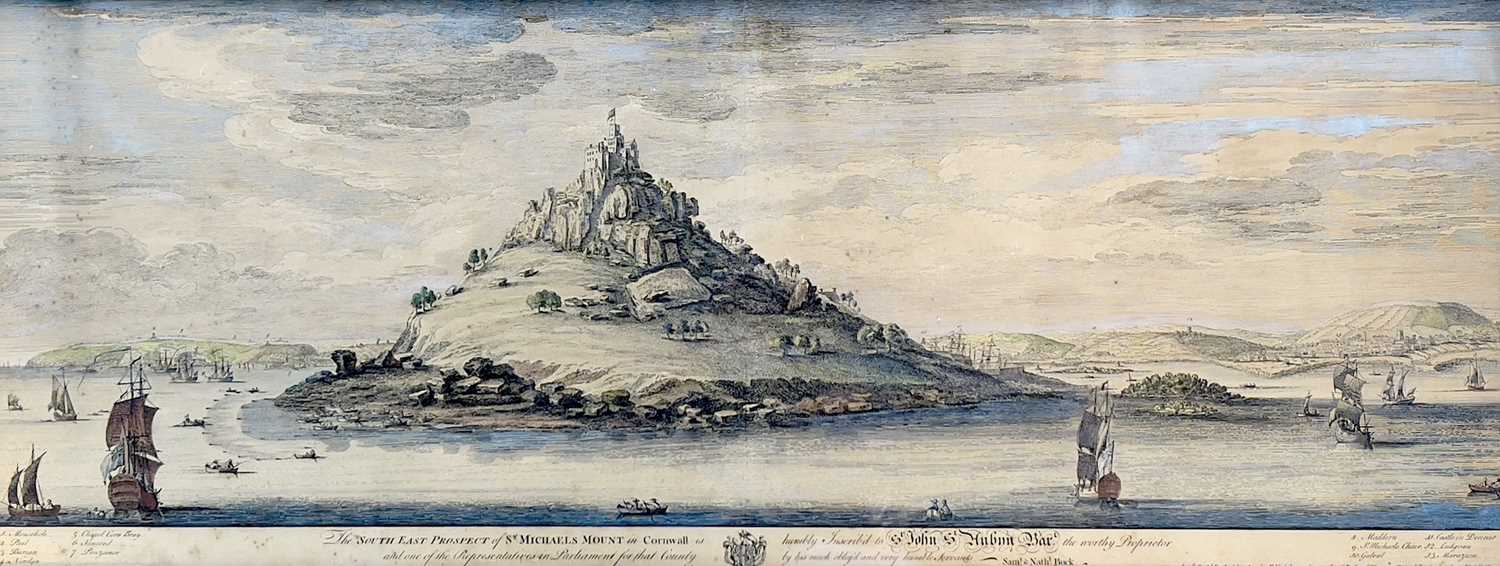 SAMUEL and NATHANIEL BUCK (1696-1779). 'The South East Prospect of St Michaels Mount in Cornwall,'