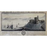 CORNWALL INTEREST: 'The East View of St Maws Castle in the County of Cornwall,' by Samuel and