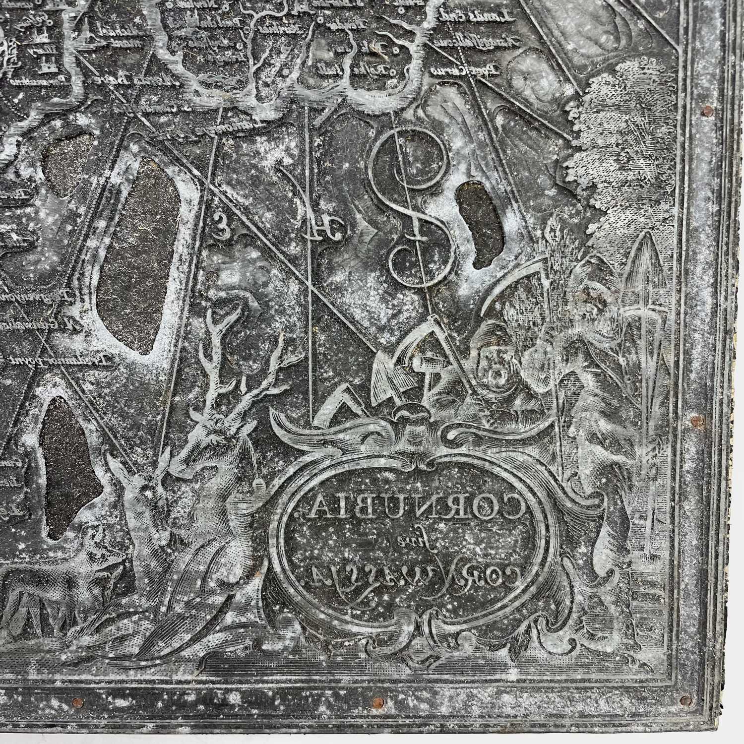 A zinc book plate for Jan Janssons Cornubia. - Image 2 of 6