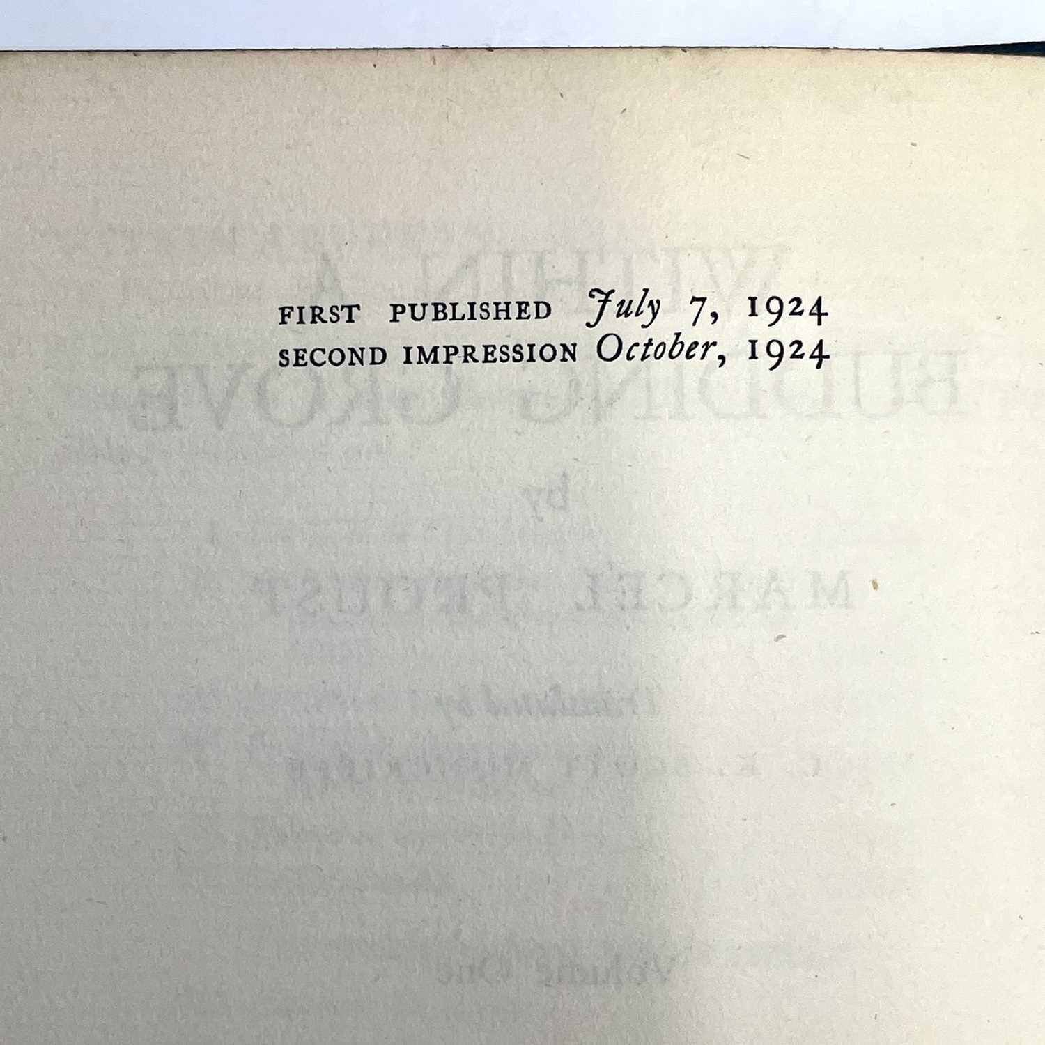 MARCEL PROUST. 'The Guermantes Way,' C.K. Scott Moncrieff, two vols, first English edition, original - Image 15 of 24