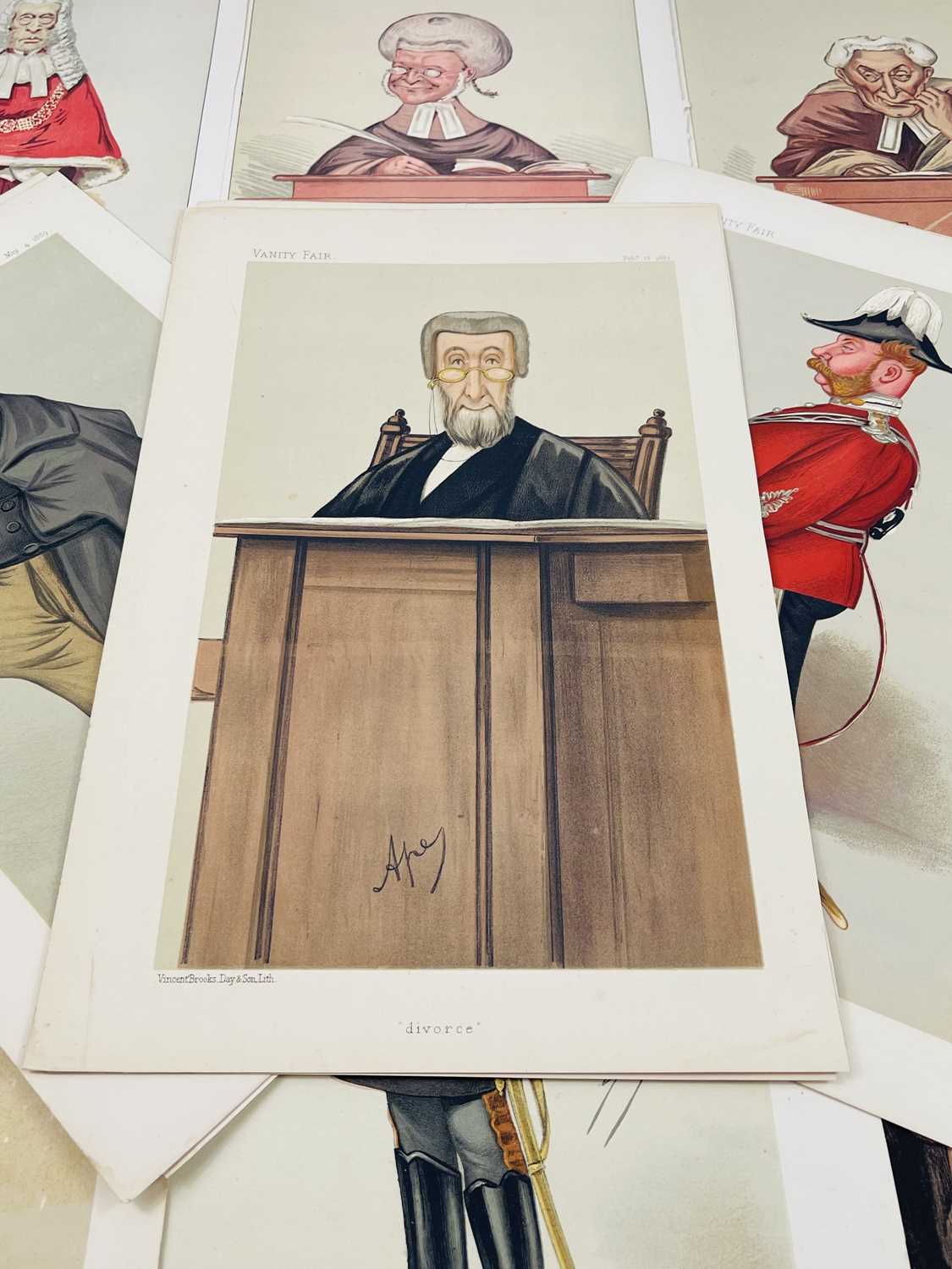 VANITY FAIR Interest. Twenty coloured lithographic plates of Generals, Judges and politicians, - Image 3 of 4
