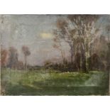 John Noble BARLOW (1861-1917) French Landscape Oil on canvas Signed Further signed to verso 30 x