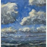 Robert JONES (1943) North West Wind Oil on board Signed and dated 1994 to verso 47 x 45cm This oil