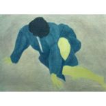 Pierre BONCOMPAIN (1938) Acrobatic Figure Lithograph Signed 51 x 65cm Displays Galleria St. Ives and