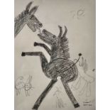 Simeon STAFFORD (1956) Flirting Donkeys 49/50 - with drawings Signed Further signed and dated '29/