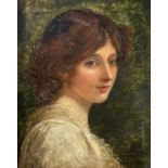 Attributed to John Hanson WALKER (1844-1933) Portrait of a Lady Oil on canvas 42x34cmUnsigned. Un-