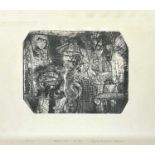 Bryan INGHAM (1936-1997) Damen X II/XII Etching Signed and dated 1983/4 Plate size: 24 X 30cm