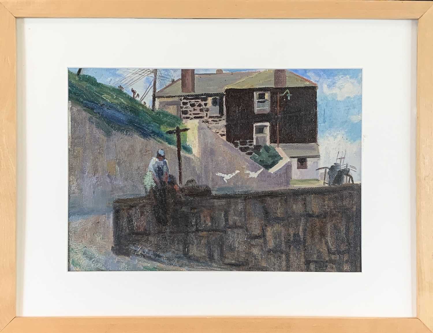 Marjorie MORT (1906-1989) Old Harbour, Newlyn Oil on board Signed and dated 1961 to verso Van Gogh - Image 3 of 3