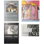 Four books. 'Barbara Tribe: Retrospective Exhibition of Sculpture, Paintings and Drawings'.