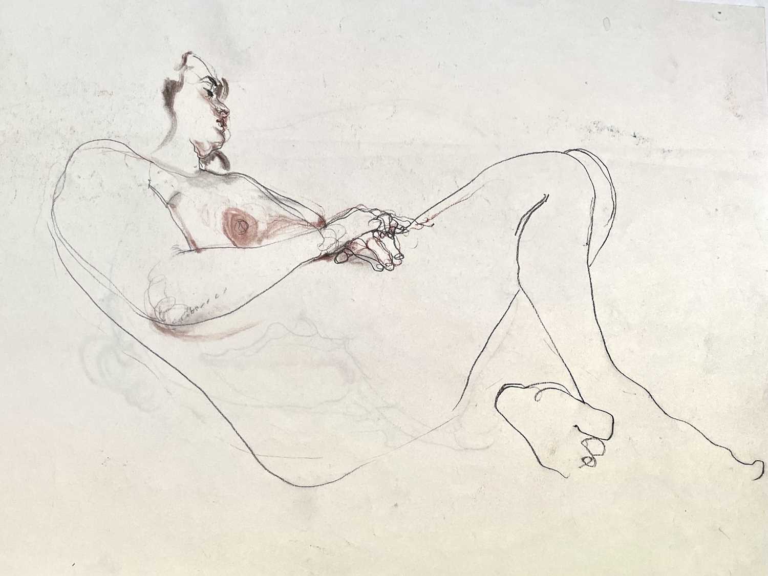 Henry Richard BIRD (1909-2000) Reclining Nude Mixed media 38 x 51cm (4) - Image 5 of 7