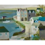 Richard TUFF (1965) St Mawes Gouache Signed 38 x 48cm